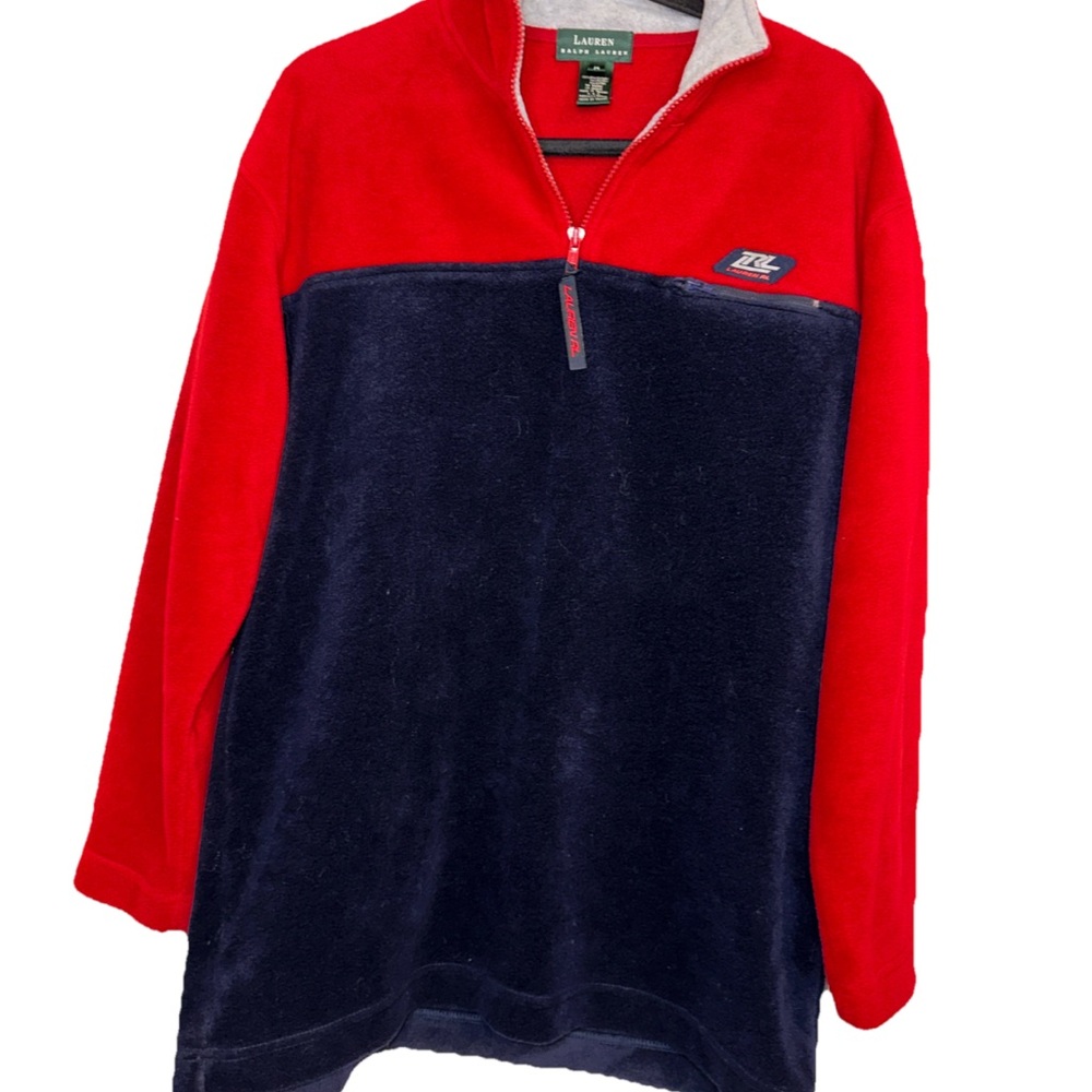 Ralph Lauren Red and Navy Pullover